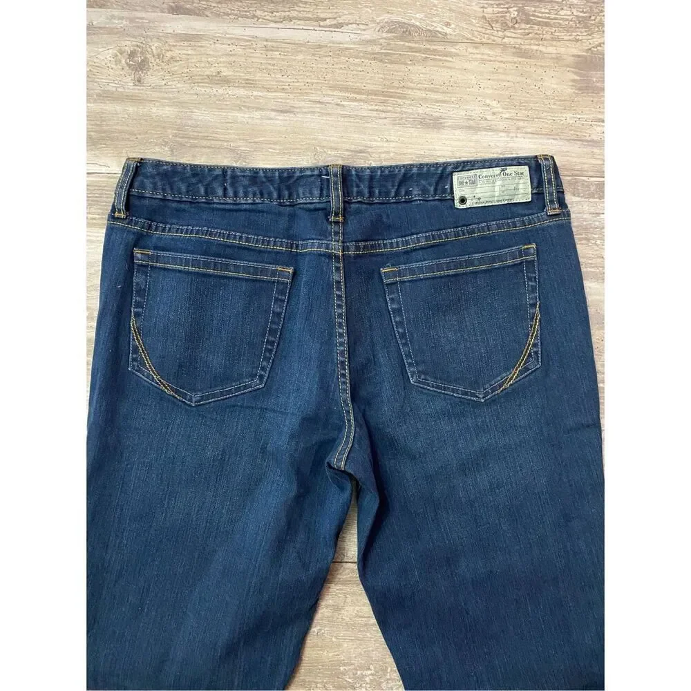 Converse One Star Flared Jeans Dark Wash Women’s Sz 12